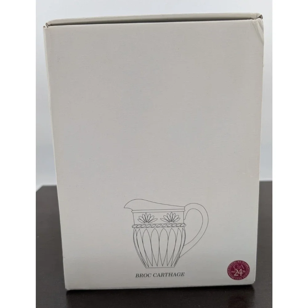 Vintage Cristal D'Arques Durand Carthage Crystal Pitcher France 48OZ in Box
